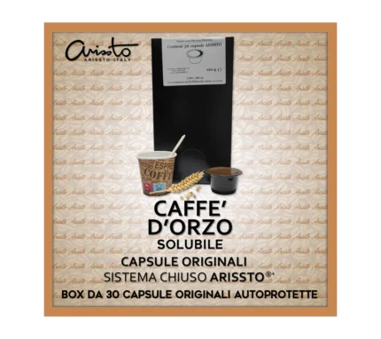 Capsule Caffè D’orzo Sistema Chiuso Arissto – 30 Caps