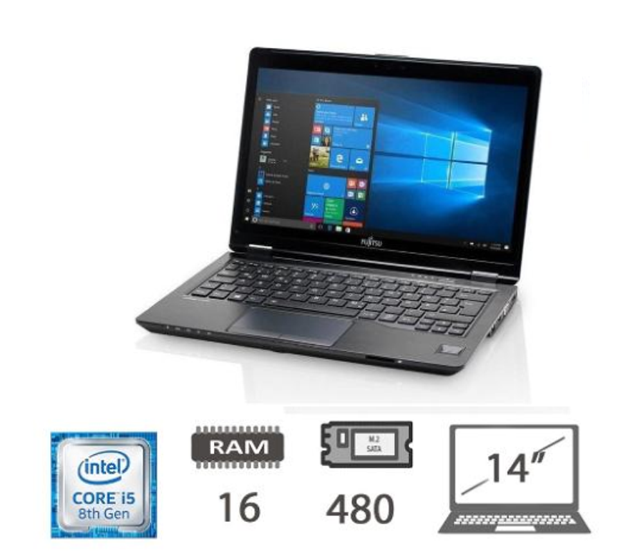 Fujitsu U748 TS i5-8350U 16/480 W11P - Ricondizionato Grado A